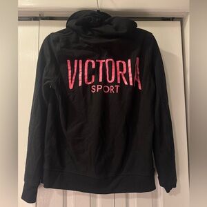 Victoria Sport Black Zip Up Hoodie